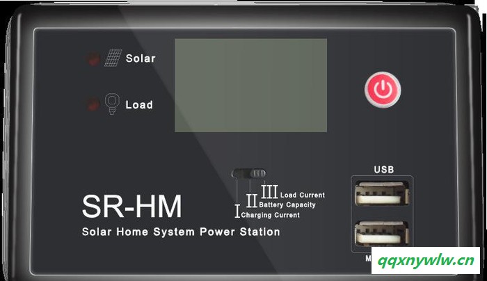 碩日太陽能充電控制器 小型家用太陽能控制器 帶LCD顯示器