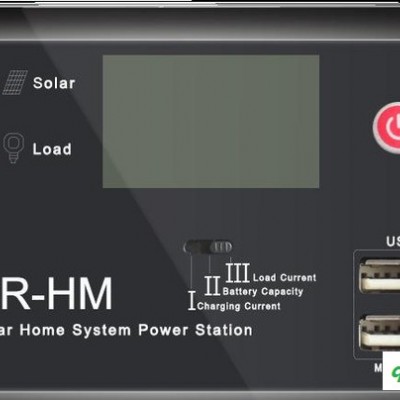 碩日太陽能充電控制器 小型家用太陽能控制器 帶LCD顯示器