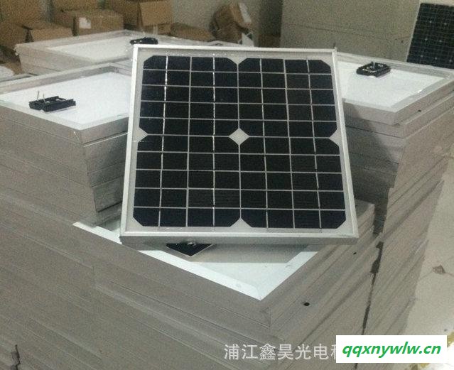 單晶10W18V（12V電池充電）太陽能充電板 交通燈具發電