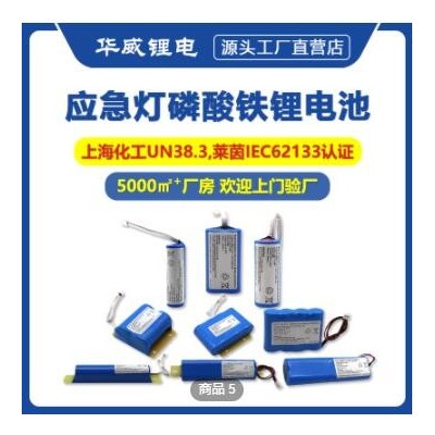 華威鋰電 按需定制應急燈鋰電池 3.2V/6.4V應急燈磷酸鐵鋰電池